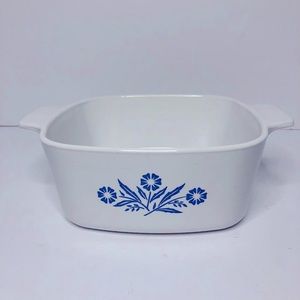 Vintage Corning Ware Blue Cornflower 1.5 Quart Cottagecore Farmhouse Country